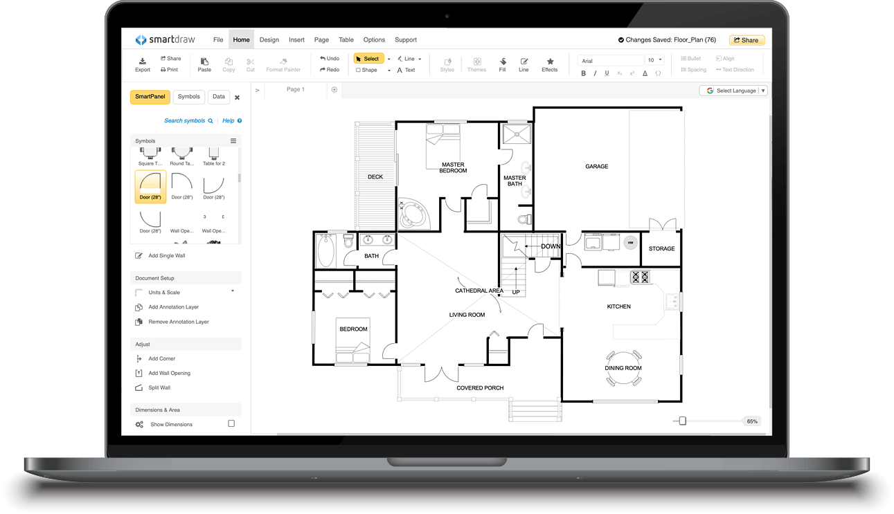 Smartdraw Create Flowcharts Floor Plans And Other Diagrams On Any Device