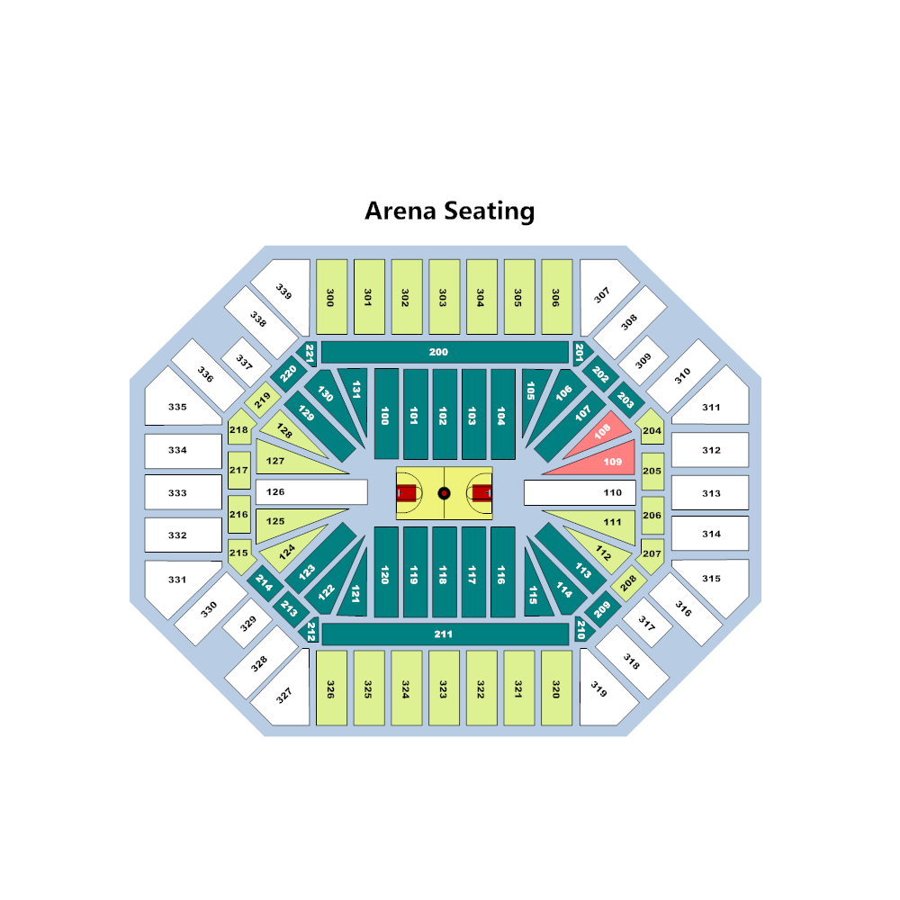 Stadium & Seating Diagram