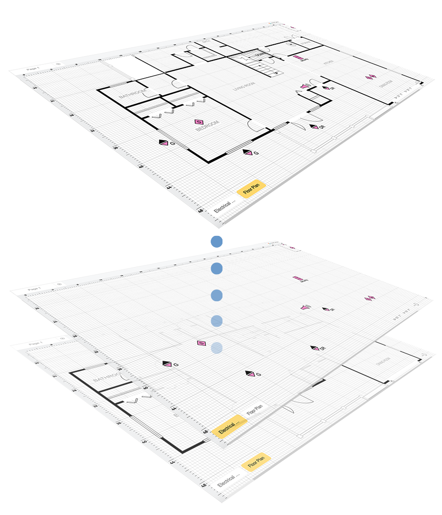 Adding layers to a floor plan