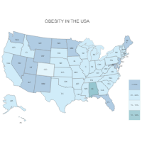 USA Obesity Map