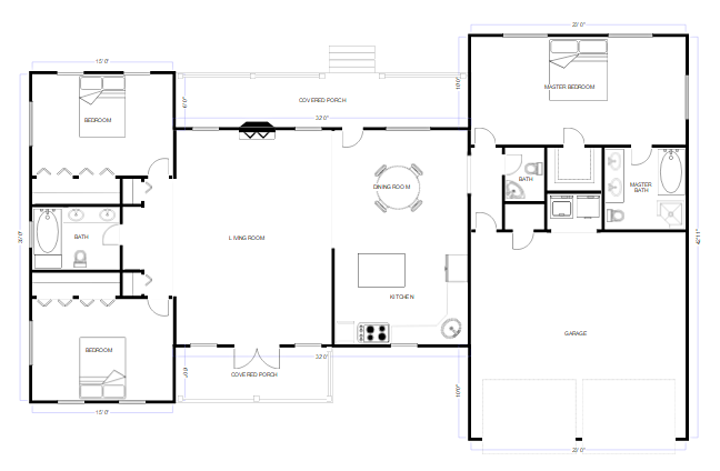 how to draw a floor plan on librecad